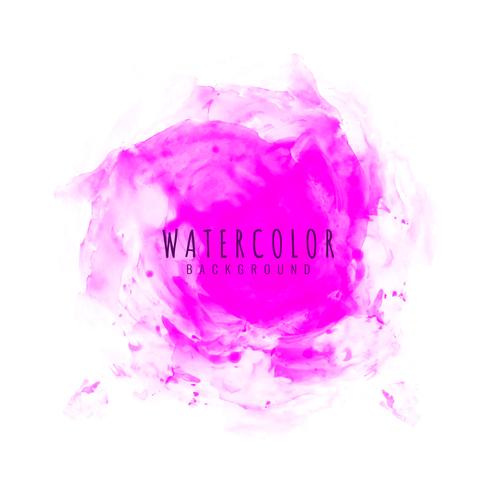 Abstract pink watercolor design background vector