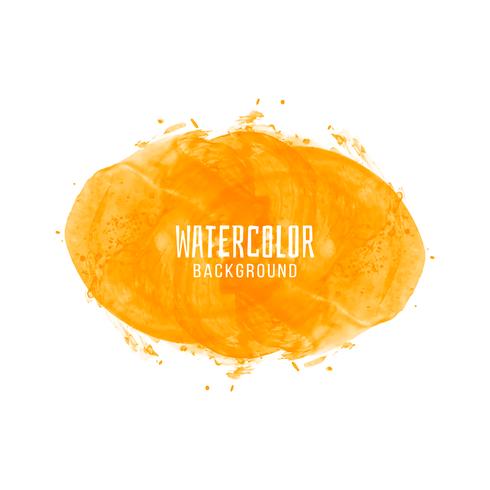 Abstract yellow watercolor design background vector