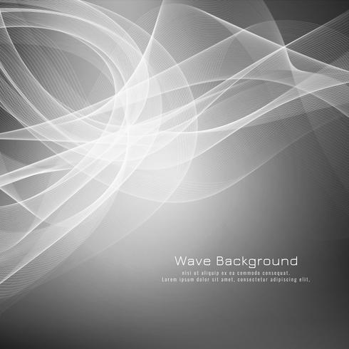 Abstract grey wave background design vector