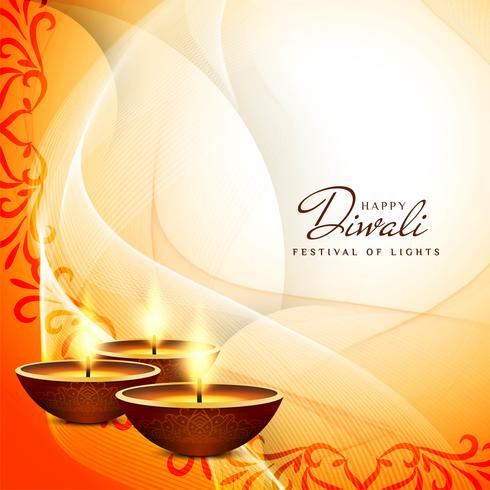 Abstract Happy Diwali festival background vector