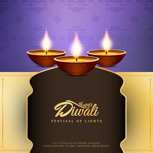 Abstract religious Happy Diwali background vector