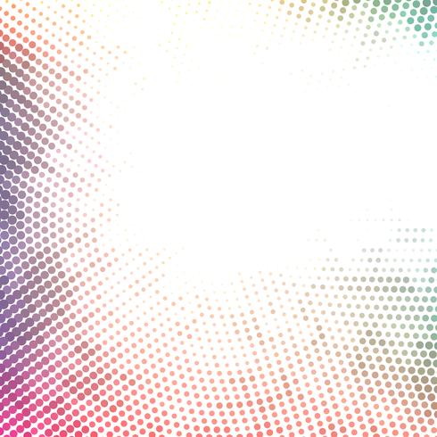 Abstract bright colorful halftone design background vector