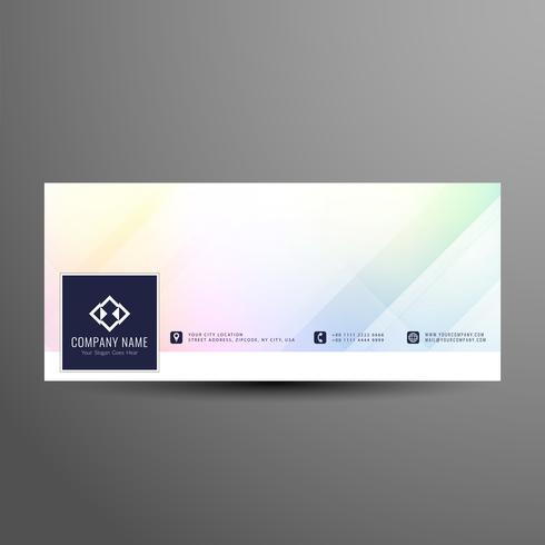 Abstract modern facebook timeline cover template vector