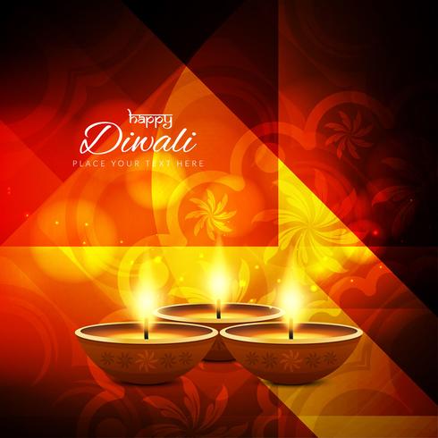 Abstract Happy Diwali background vector