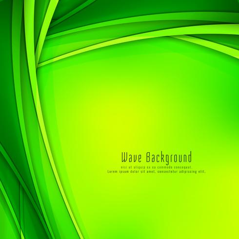 Abstract colorful modern wave background vector