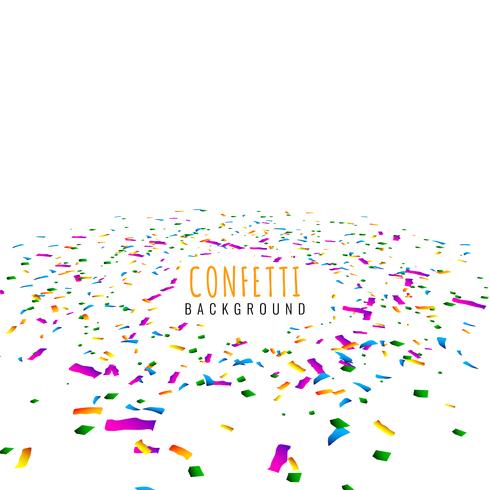 Abstract colorful confetti decorative background vector