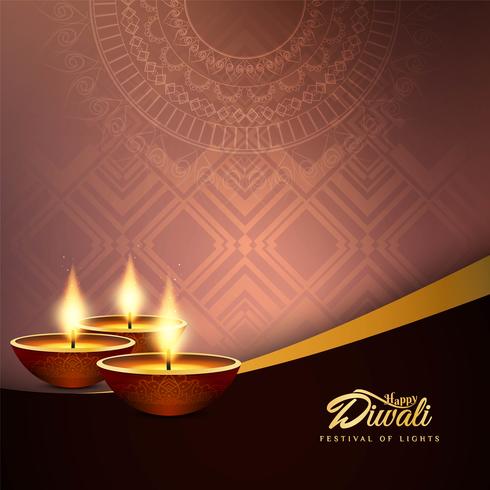 Fondo decorativo abstracto feliz Diwali vector