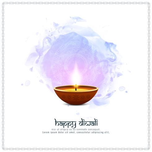 Abstract Happy Diwali artistic background vector