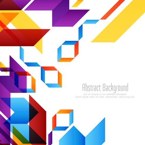 Abstract geometric shape background vector