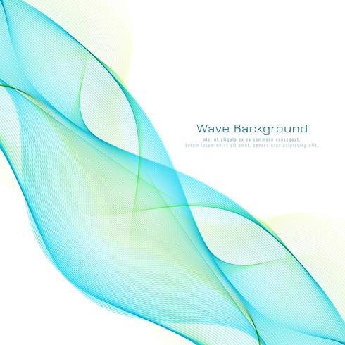 Fondo azul moderno abstracto de la onda vector