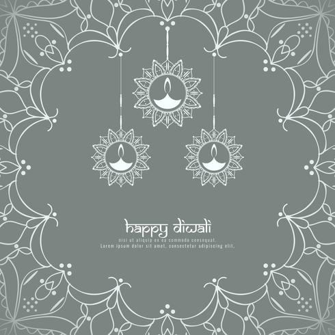 Abstract Happy Diwali background vector