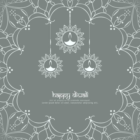 Abstract Happy Diwali background vector