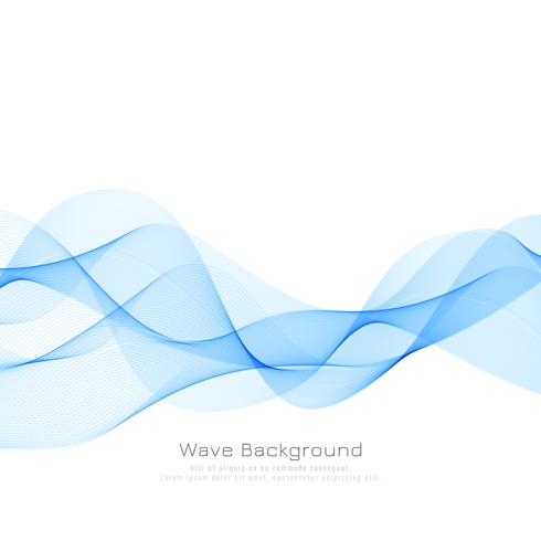 Abstract blue wave background vector