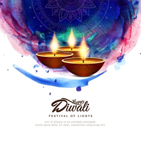 Fondo abstracto feliz festival de Diwali vector