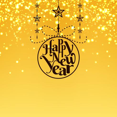 Abstract colorful Happy New Year 2019 background vector