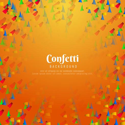 Fondo de confeti abstracto vector