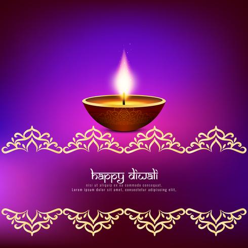 Abstract Happy Diwali artistic background vector