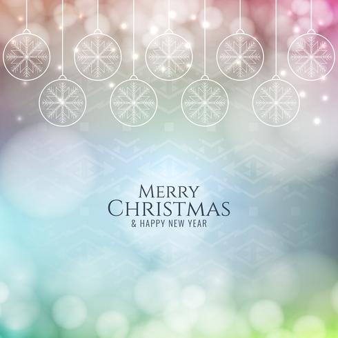 Abstract Merry Christmas colorful background vector