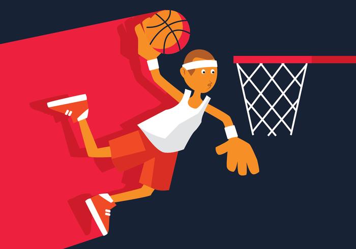 Ilustración vectorial de baloncesto vector