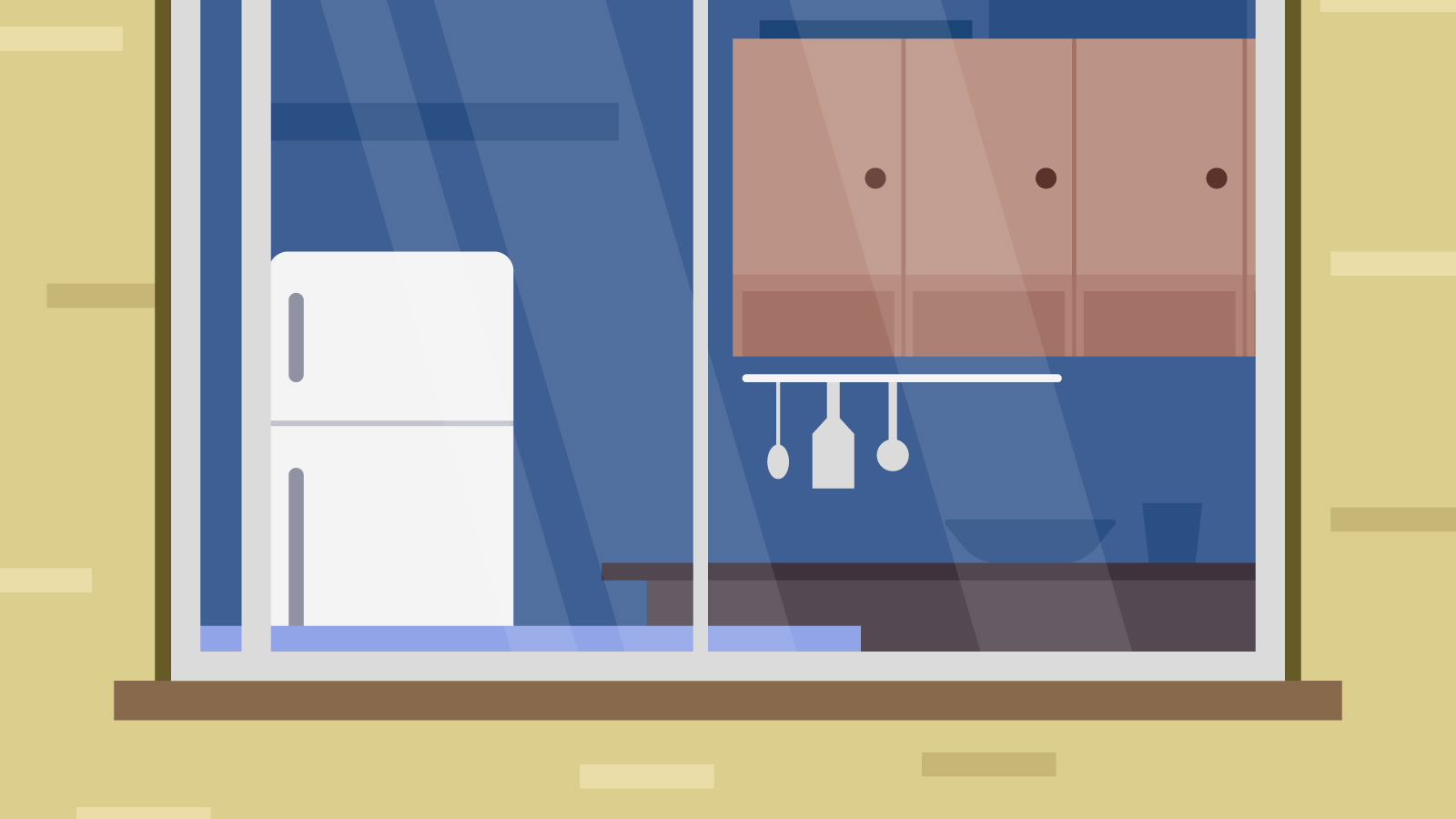 Unique Kitchen Window View Vectors 255681 Vector Art at Vecteezy