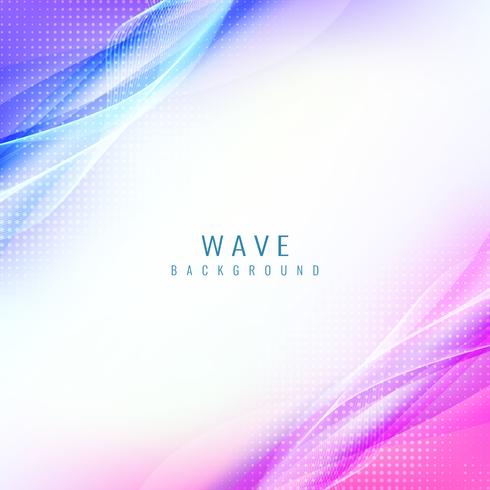 Abstract stylish wave background vector