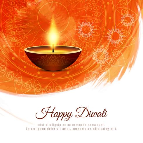 Abstract Happy Diwali background vector