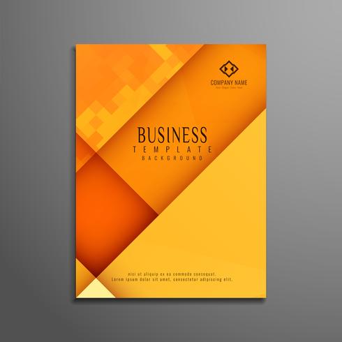 Abstract polygonal elegant business brochure template vector