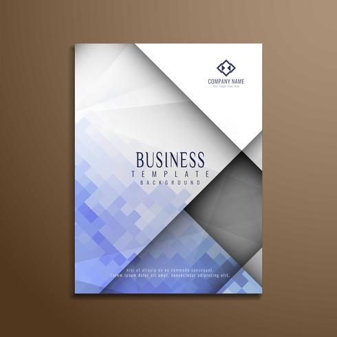 Abstract stylish polygonal business brochure template vector