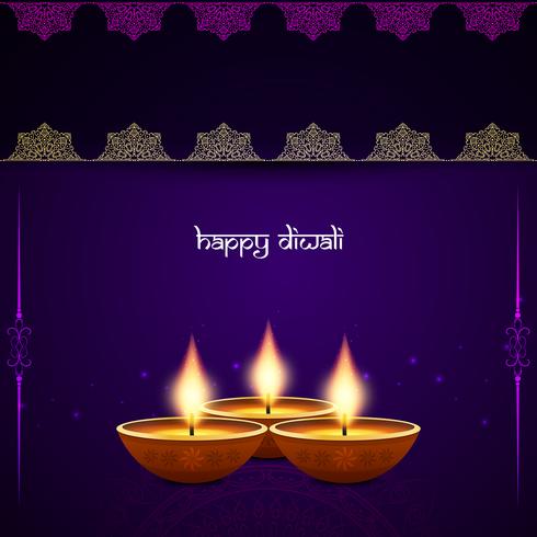 Abstract elegant Happy Diwali background vector