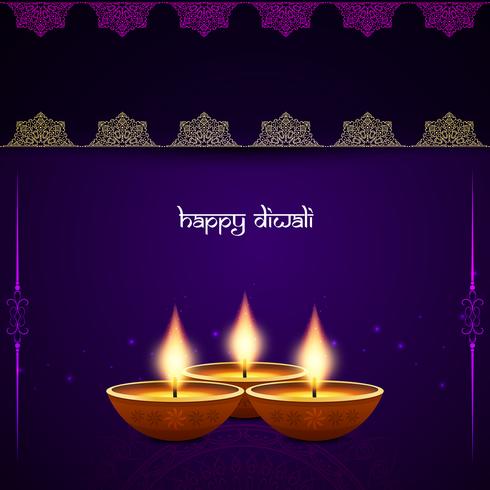 Abstract elegant Happy Diwali background vector