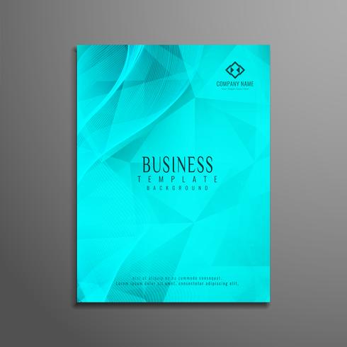 Abstract geometric business brochure template  vector