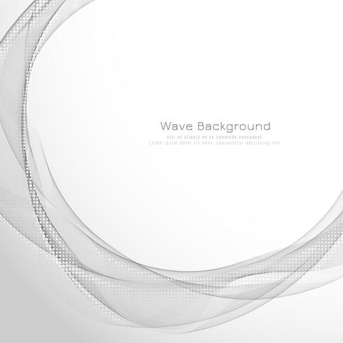 Abstract grey wave background vector