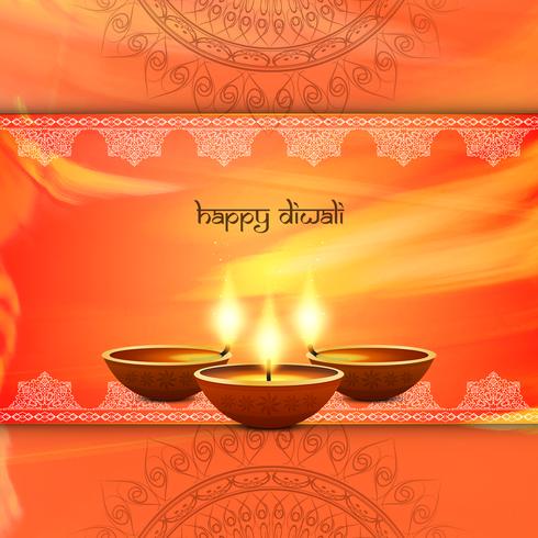 Abstract Happy Diwali background vector