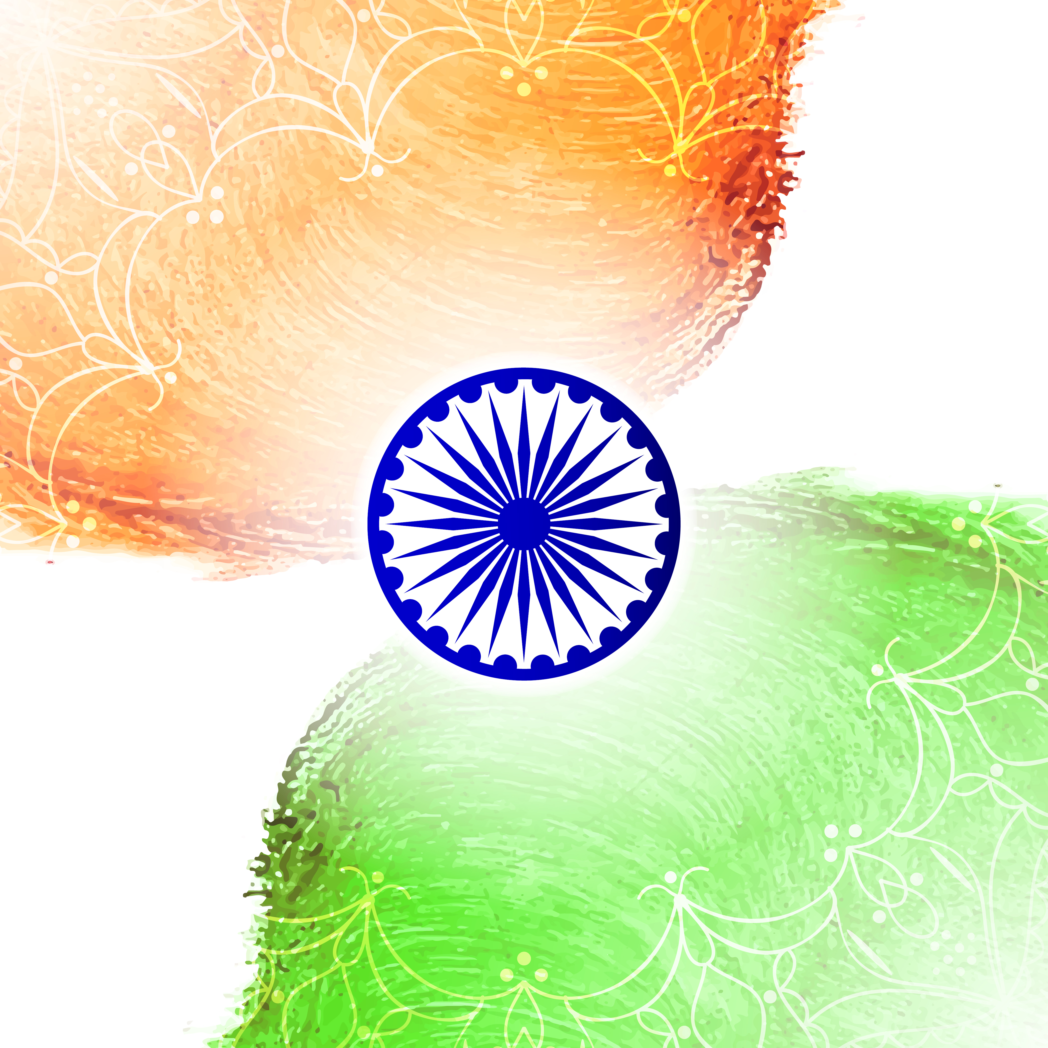 Free Vector Abstract indian flag background design