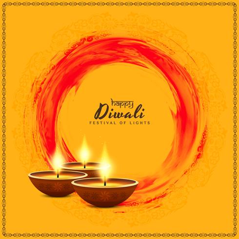 Fondo religioso abstracto feliz Diwali vector
