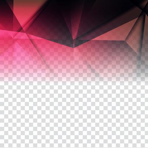 Abstract geometric polygon transparent background vector