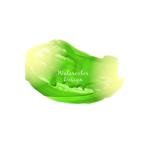 Abstract green watercolor design background vector