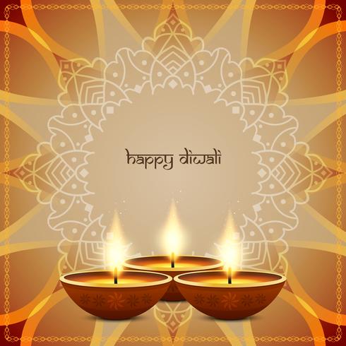 Abstract Happy Diwali background vector