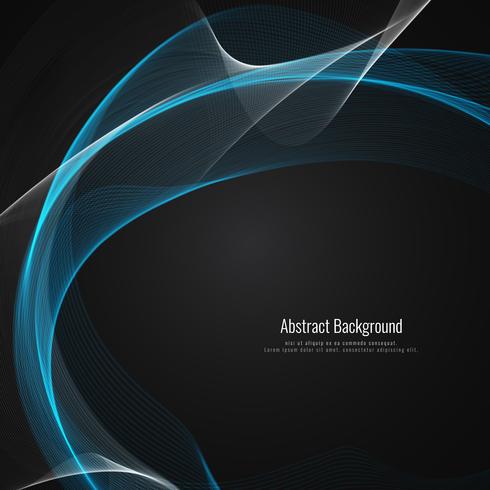 Abstract wave style design background vector