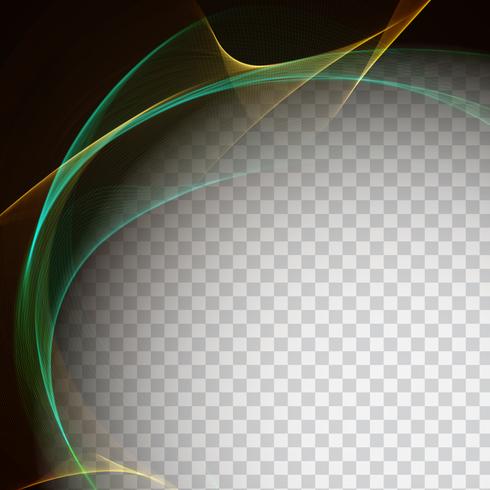 Fondo transparente de la onda elegante abstracto vector