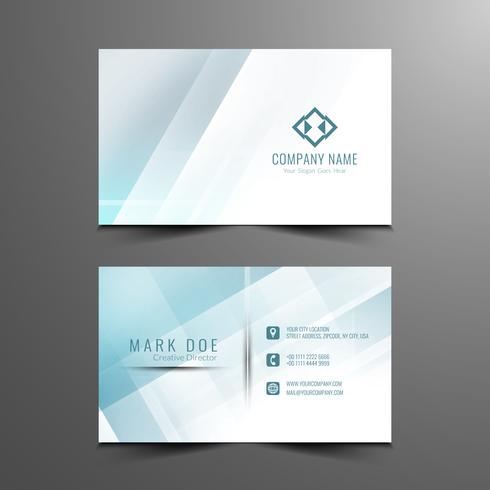 Abstract stylish business card template vector