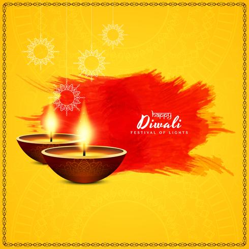 Abstract Happy Diwali festival background vector