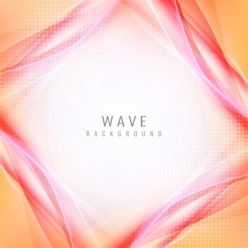 Abstract stylish wave background vector