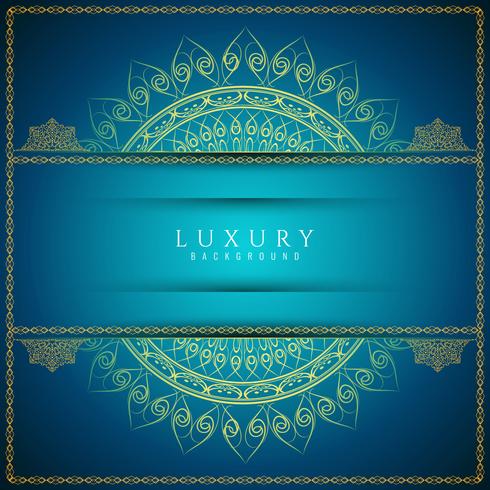 Abstract decorative luxury mandala design background vector