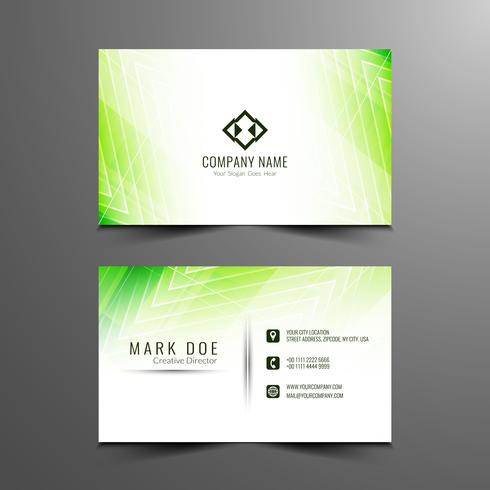 Abstract modern visiting card design vector