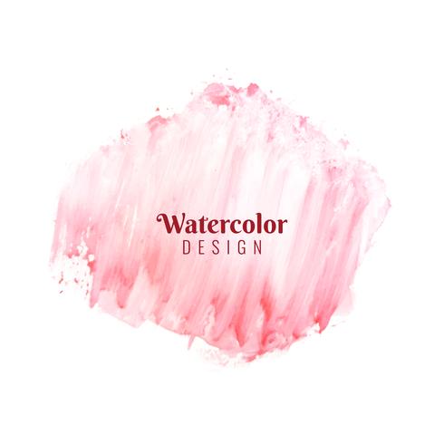 Abstract watercolor stroke design background vector