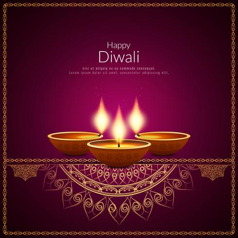 Abstract Happy Diwali background vector
