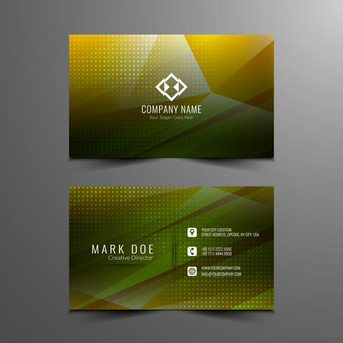 Abstract modern colorful polygonal visiting card design vector