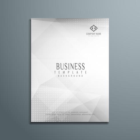 Abstract grey business flyer template vector