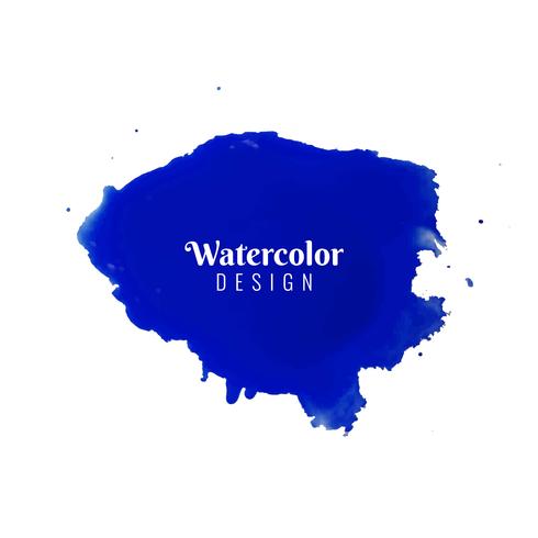 Abstract watercolor stroke design background vector